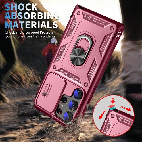 For Samsung Galaxy S23 ULTRA S22 S21 S20 S24+ FE 5G Case, Cover + Tempered Glass - Picture 5 of 59