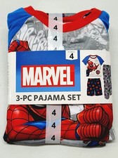 Marvel SuperHeroes Featuring Spider - Man 3 Piece Pajama Set  Size 4 - XSmall
