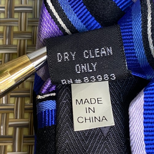 Bruno Piattelli Roma Mens Tie 3.5"x59" Purple Stripe 100% Silk Hand Made Necktie - Picture 5 of 8