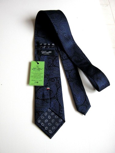 LUXURY GRAFFEO SARTORIAL LIMITED EDITION PURA SETA PURE SILK MADE IN ITALY - Imagen 3 de 4