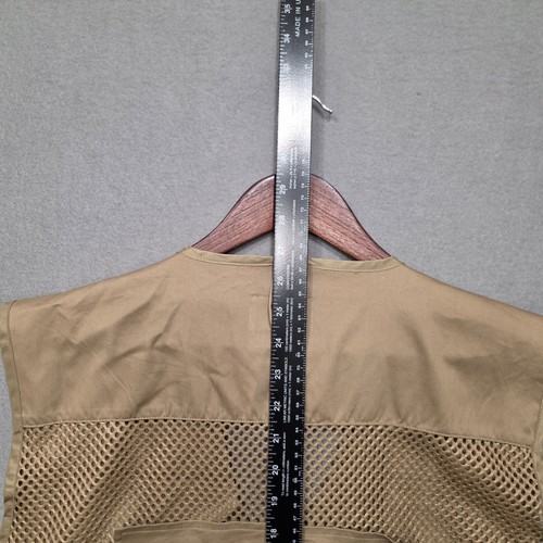 Vintage Saftbak Hunting Vest Khaki Mens Shooting Vest Back Pouch Fishing Sz L-XL - Picture 5 of 5