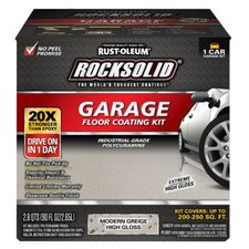 Rust-Oleum 381086 RockSolid Polycuramine Floor Coating Modern Greige 1 Car Kit