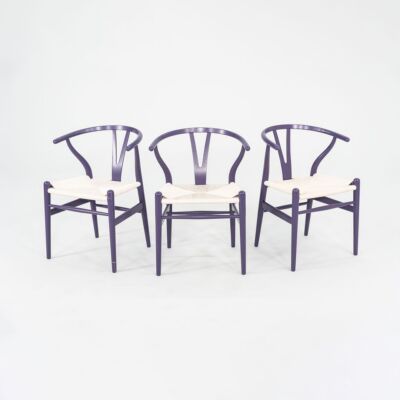 2023 Carl Hansen CH24 Wishbone Chair in Beech Dark Purple with