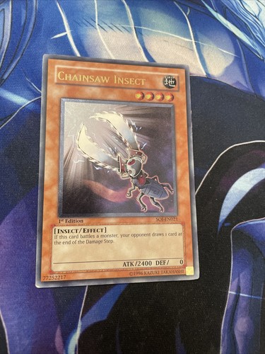 Yugioh! Kettensäge Insekt SOI-DE021 Ultimate Rare 1. Auflage VLP
