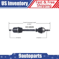 Fits 1984 1985 1986 1987 Honda Civic FWD WAGON  Front RH Right CV Axle CV Joint