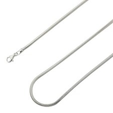 Solid Sterling Silver Italian Snake Chain Necklace Real 925 1.4mm Italy