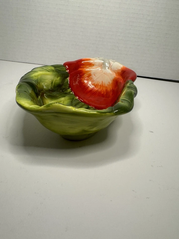 Tazón para servir verduras colorido certificado International Judy Phipps 7,5" verde R Foto 2 de 4