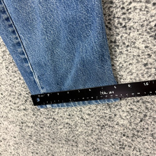 Vintage Levis 505 Jeans Mens 34x27 Blue Denim Orange Tab Faded 90s Made in USA - Picture 11 of 17