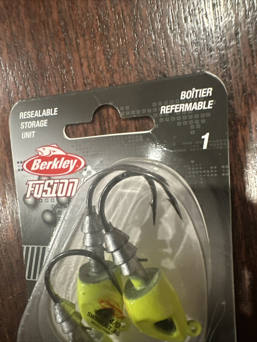 Berkley Fusion19 Swimbait Jighead - Chartreuse, Size 3/0 Hook