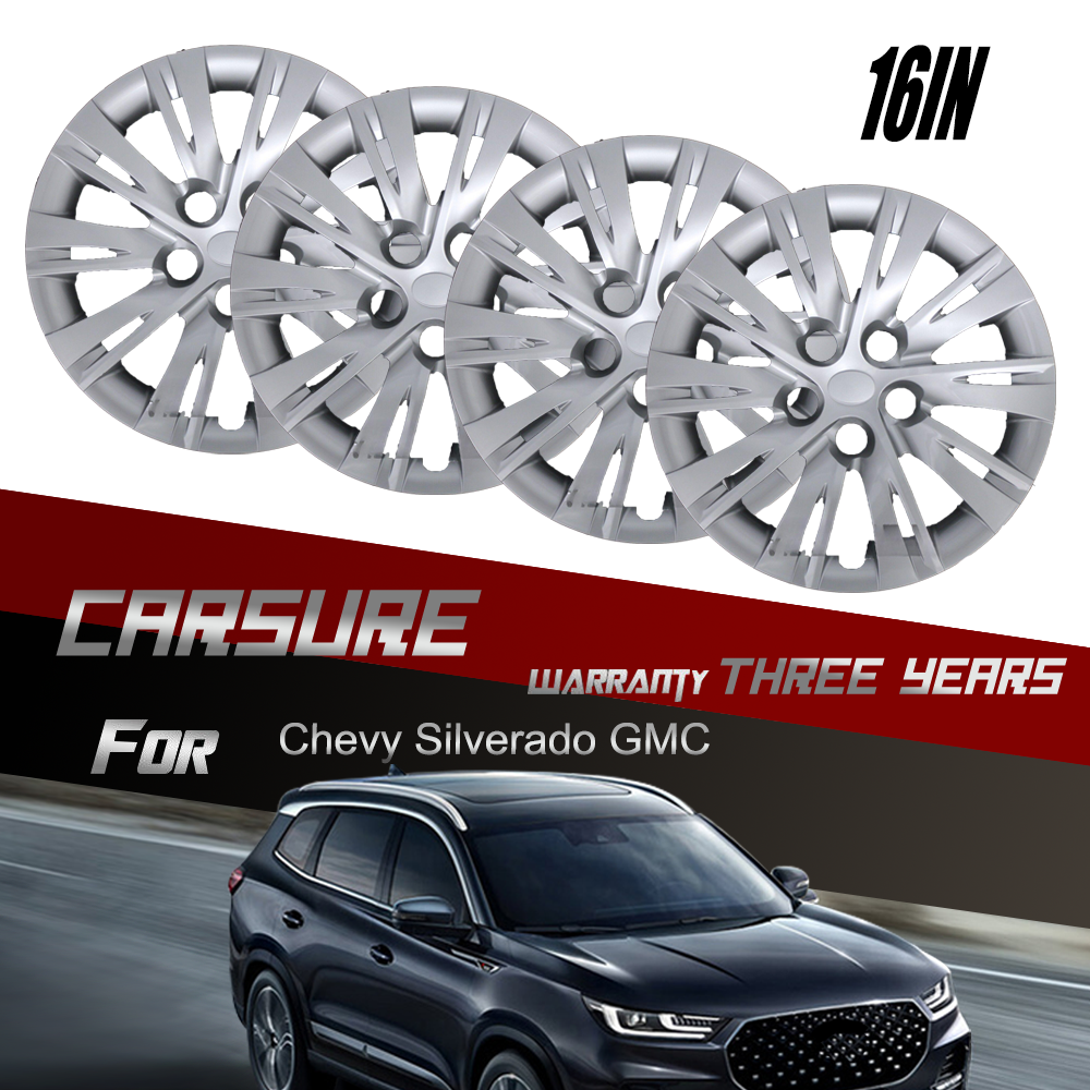 Hubcaps 16" Set of 4 Snap On Hubcaps Full HubCaps fit R16 Tire & Steel