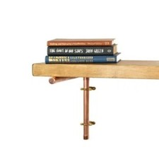 Copper Pipe Brackets - L Shape - Industrial Copper Pipe Style