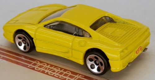 Hot Wheels Ferrari 355 gelb Vintage 5-Dot F355 Maßstab 1:64 Sportwagen - Bild 2 von 2