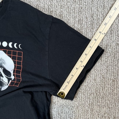 Warping Skull Unisex Large Short Sleeve Shirt Black Free State - Imagen 10 de 11
