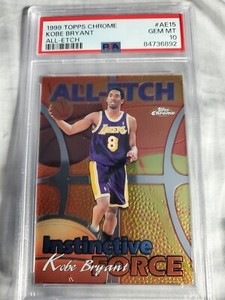 1999 Topps Chrome Kobe Bryant All Etch Instinctive Force #AE15 PSA 10 GEM MINT