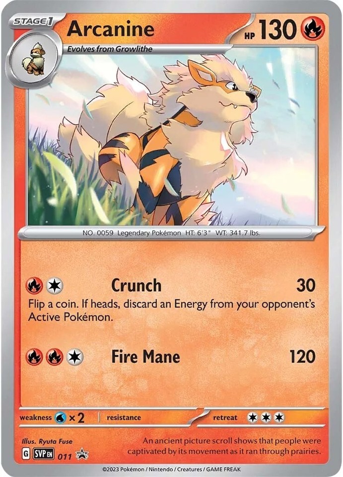Arcanine 011 Sv: Scarlet & Violet Promo Cards - 1 of 1