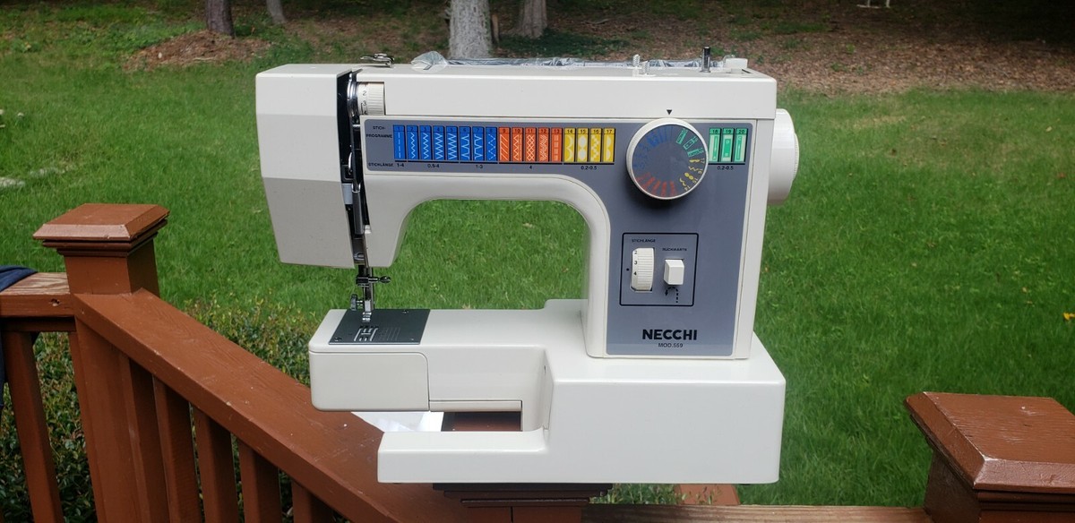 Mint Necchi Italy Model Type 559 Sewing Machine With Foot Pedal