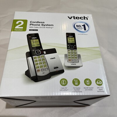 VTech - CS5119-2 DECT 6.0 Expandable Cordless Phone System - Gray/Black New