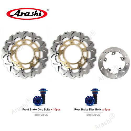 For Suzuki GSX650F 2008 - 2012 2009 Front Rear Brake Disc Rotor and Bolts Screws - Bild 13 von 14