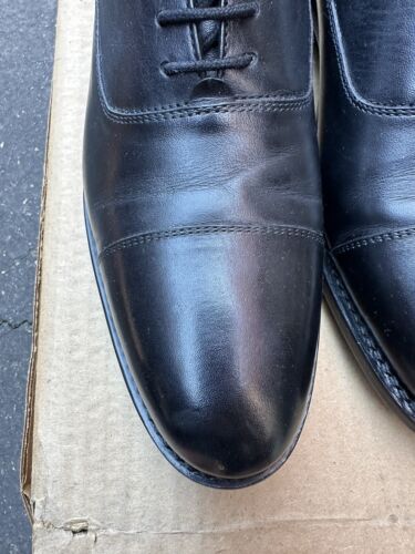 Anthony Veer CLINTON CAP TOE OXFORD Leather Dress Shoes Mens 10 D Pre owned - Picture 3 of 13