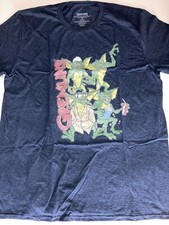 80s Vintage Retro Gremlins Gizmo Horror Dark Blue Mens T-Shirt New Size XL