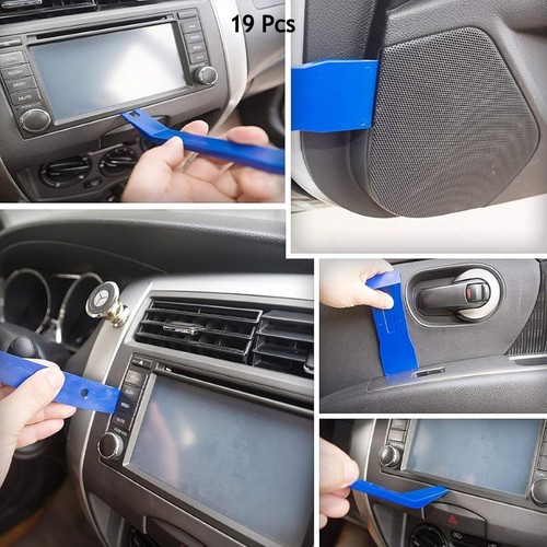 19Pcs Car Trim Removal Pry Tool Set Molding Panel Door Dash Interior Clip Kit UK - Picture 7 of 15