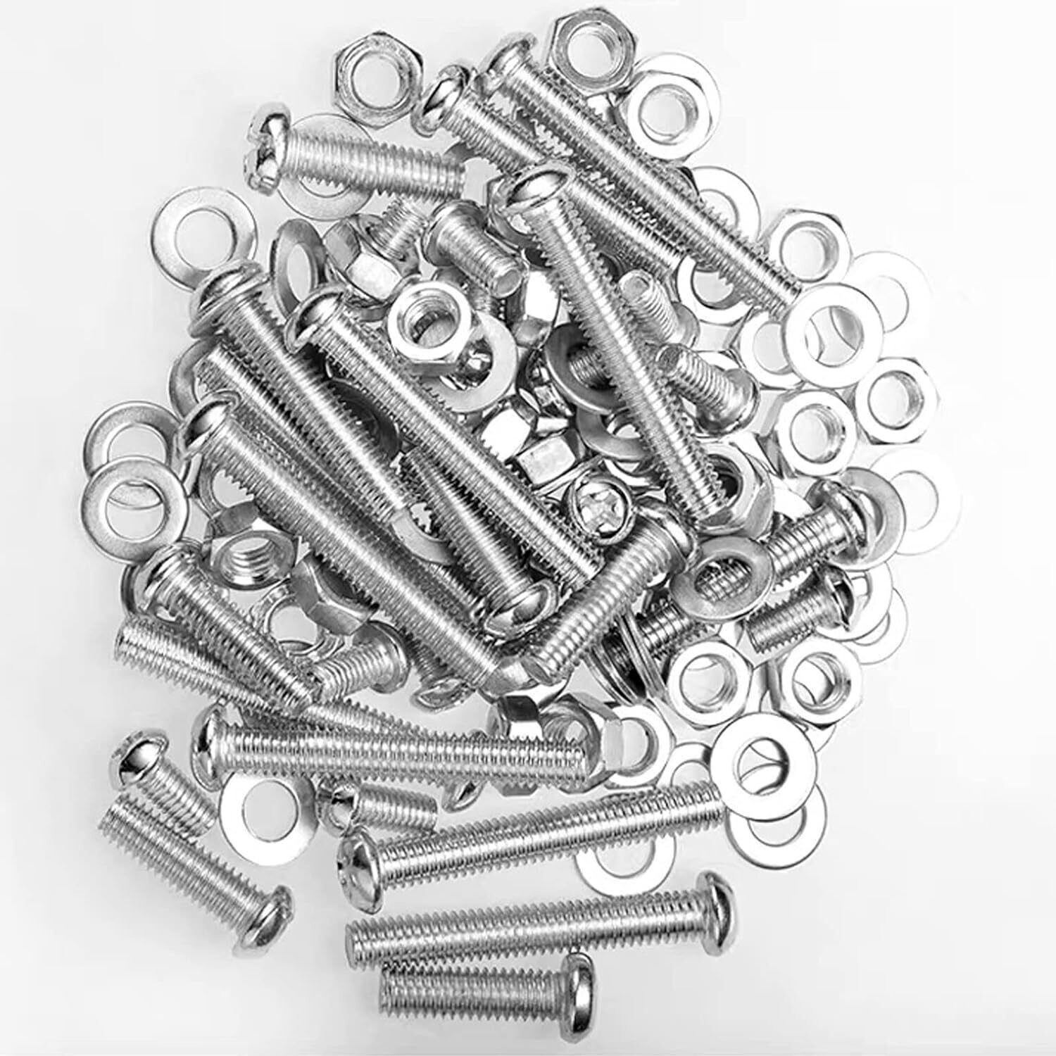 940Pcs Nuts and Bolts Set M3 M4 M5 Galvanized Screws with Nuts and