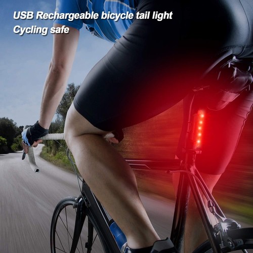 2er Set USB Wiederaufladbare LED Fahrrad Scheinwerfer Fahrrad Front Rücklampe Fahrradlicht - Bild 6 von 11
