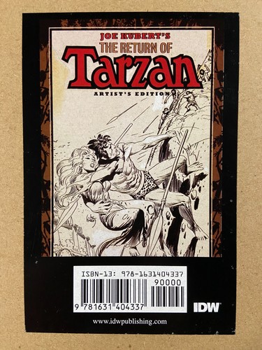 JOE KUBERT'S RETURN OF TARZAN ARTIST EDITION OVERSIZED IDW HARDCOVER SEALED