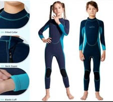 Vofiw Kids 3mm Wetsuit Full Length summer Neoprene Wetsuit, Navy New Size 6