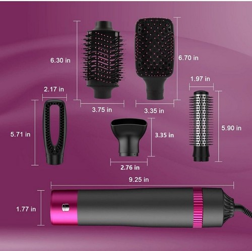 Iceagle 5in1 Haartrockner Warmluftbürste Föhnbürste Haarstyling Set mit Zubehör - Bild 5 von 22