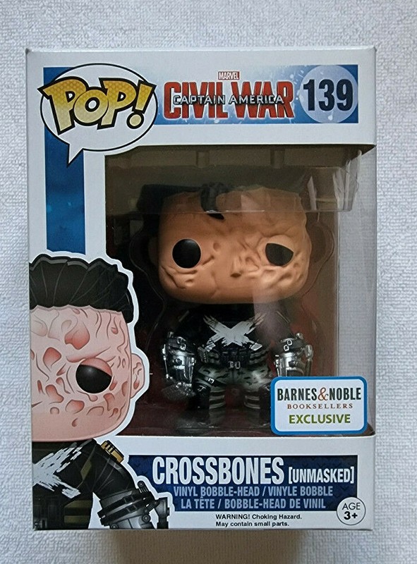 FUNKO POP! MARVEL CIVIL WAR BARNES & NOBLE EXCLUSIVE CROSSBONES (UNMASKED) #139