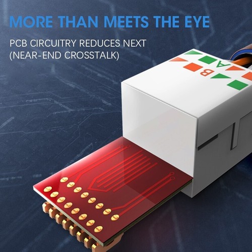 ZoeRax 10pcs Tool Free Shielded RJ45 Cat8 Cat7 Cat6a Connector Field Termination - 第 3/9 張圖片