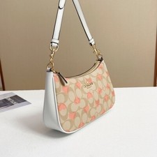 CP190 Teri Shoulder Bag/Crossbody Signature Canvas Heart print outlet New
