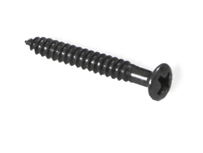 Screw Hardtail Bridge Mounting Black Six pieces #5 x 15/16 081870BK-6P