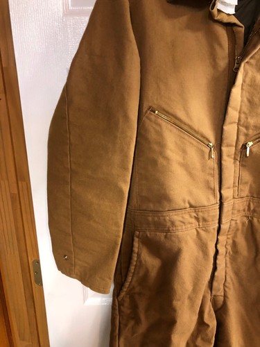 Walls Coveralls Men Large Short 42-44 Blizzard Pruf Canvas Insulated USA - Picture 6 of 18