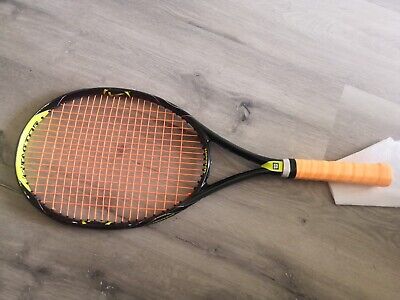 Wilson k factor pro open 100 head 7/10 4 1/2 grip tennis Wilson k factor pro open 100 head 7/10 4 1/2 grip tennis