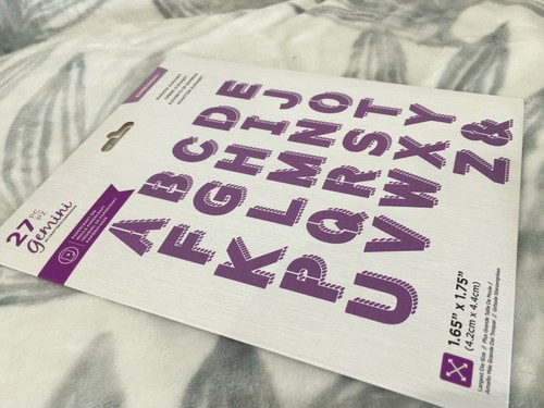 Crafter's Companion Gemini Shadow Alphabet Die Set 699927 New - Picture 3 of 3