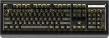 104-key Full-Size Gaming Mechanical Keyboard, Transparent keycap RGB Backlight,