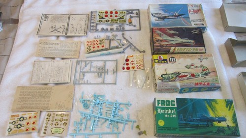 JUNKYARD PARTS AND PIECES OF MODEL PLANE KITS VINTAGE - Picture 2 of 2