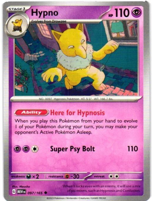 pokemon hypno card Hypno 1999 Pokemon Fossil Holo Rare #8 PSA Authenticated 8 Card