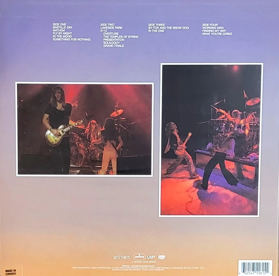 RUSH - ALL THE WORLD'S A STAGE - 180-GRAM VINYL 2-LP SET " NEW, SEALED " - Image 2 of 2