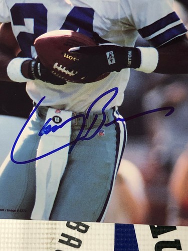 Larry Brown signed 8x10 Dallas Cowboys Superbowl XXX MVP Photo NB Autographs COA - Picture 2 of 4