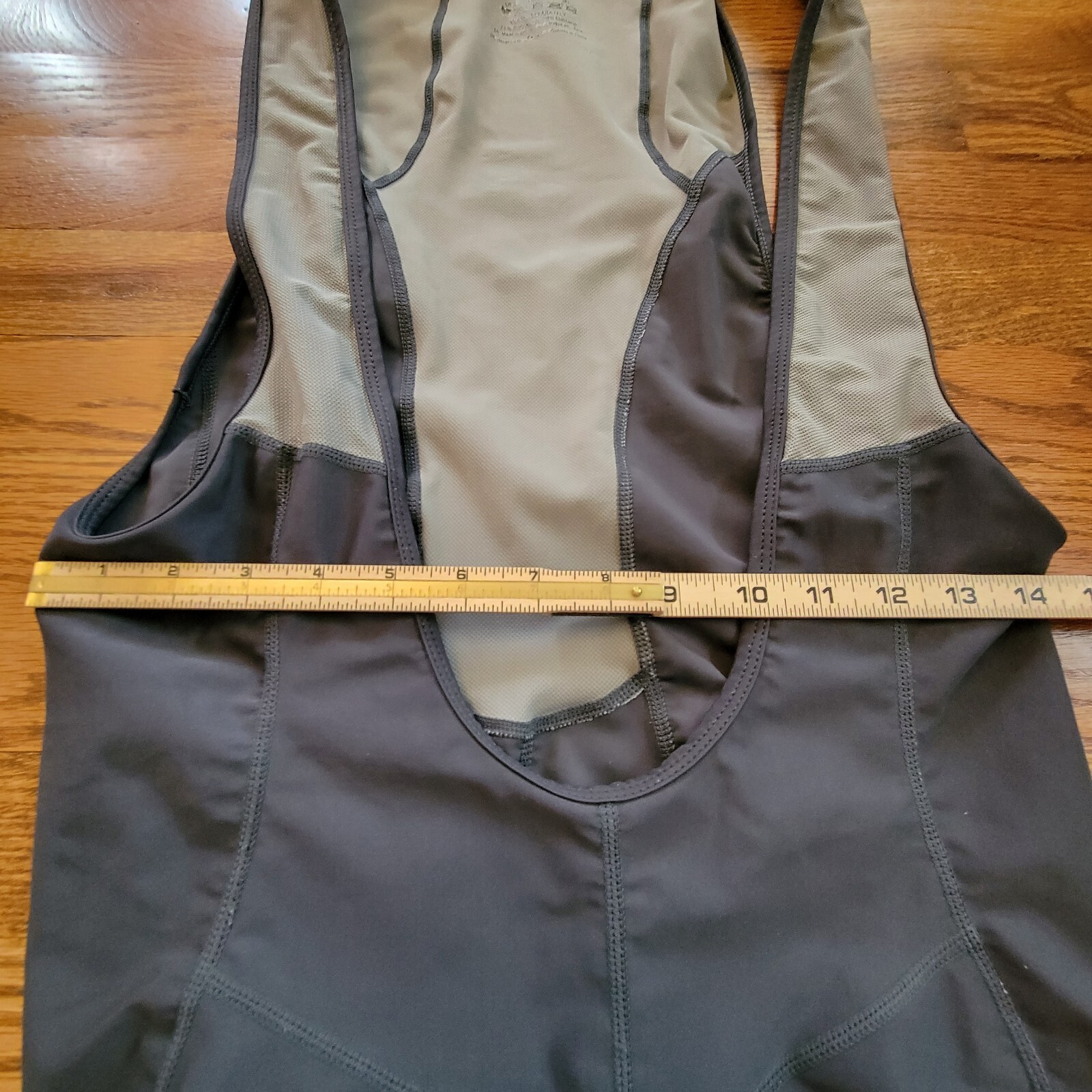 Przewalski Men’s XL Cycling Bike Bib Shorts Gray Bicycle Biking *Not Padded