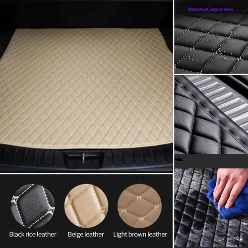 Auto Trunk Mats For Land Rover Full Cover Cargo Liner Rugs Rear Cover Car Mats - Foto 23 di 32