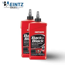 MOTHERS 06112 Back to Black Trim and Plastic Restorer - Rubber & Vinyl - 2 PACK