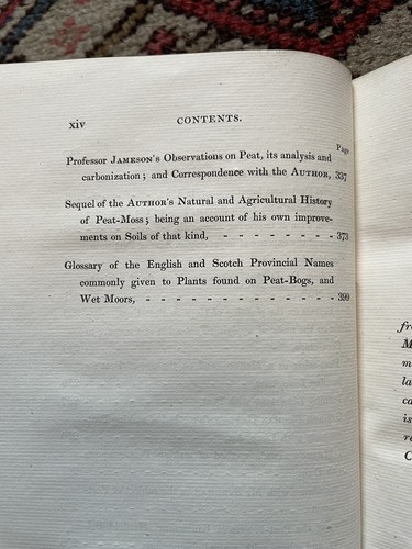 1823 Natural and Agricultural History of Peat Moss or Turf Bog : Farming - Imagen 9 de 11