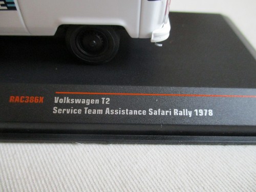 MINIATURE 1/43 VOLKSWAGEN T2 TEAM ASSISTANCE RALLY SAFARI 1978 RAC 386X MARTINI - Picture 5 of 9