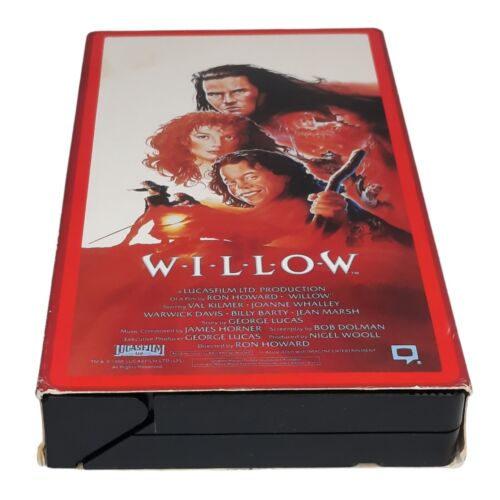 Vtg. 1988 Willow VHS Tape Movie RETRO 80s Fantasy Nostalgic Adventure Magic Nerd - Picture 4 of 10