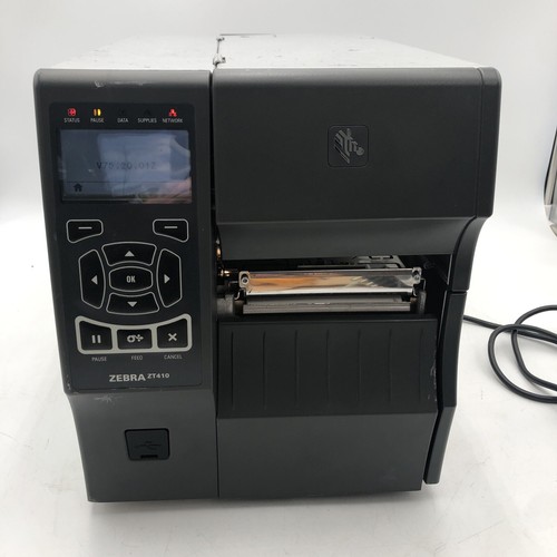 Zebra ZT410 Thermal Label Printer POWERS ON PARTS REPAIR READ