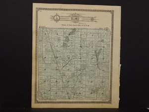 Minnesota Otter Tail County Map Elmo Township 1912 K12#51 | eBay